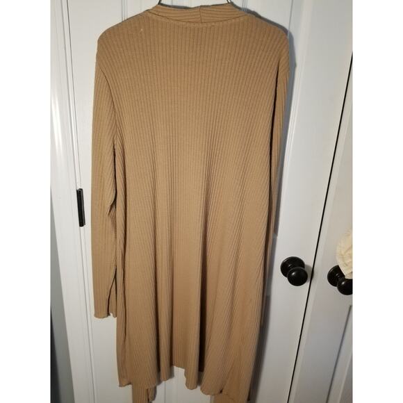 Grace Elements Brown Long Sleeve Open Front Cardigan Women's Size Large L - Picture 2 of 6